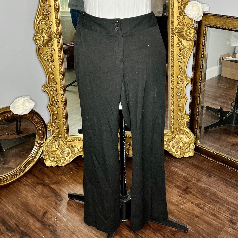 Jones New York Signature Petite Stretch Black Slacks